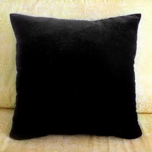 Black Velvet Pillow 18x18 inches. New, soft.